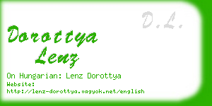 dorottya lenz business card